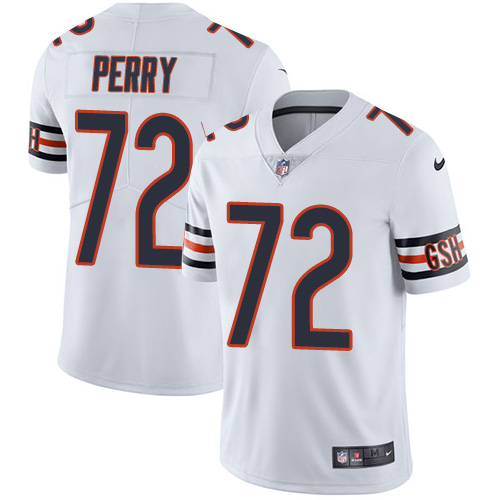 Nike Bears #72 William Perry White Men's Stitched NFL Vapor Untouchable Limited Jersey - Click Image to Close
